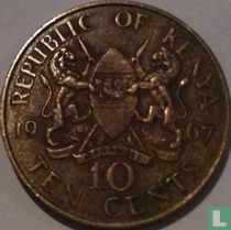 Kenya 10 cents 1967