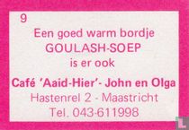 Een goed warm bordje Goulash-soep
