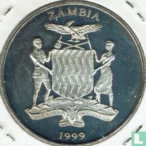 Zambia 5000 kwacha 1999 (PROOF) "Princess Diana with Nelson Mandela"