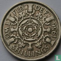 Verenigd Koninkrijk 2 shillings 1956