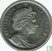 Isle of Man 1 crown 2001 (copper-nickel) "Somali cat"