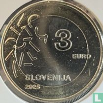 Slovenia 3 euro 2025 "European Capital of Culture 2025 Nova Gorica"