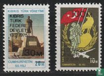 50 Jahre Republik Türkei mit Aufdruck