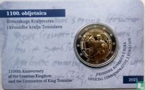 Kroatien 2 Euro 2025 (Coincard) "1100 Jahre Königreich Kroatien und die Krönung von König Tomislav"