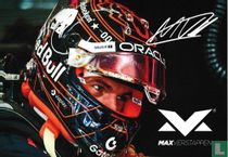 Fotokaart Max Verstappen Orange Helmet 2025