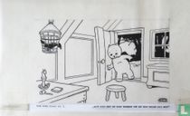 Printing cell of card no. 7 (2nd series of postcards from publisher de Muinck: "Tom Poes and the Magic Pipe") from 1941