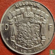 Belgien 10 Franc 1971 (FRA - Prägefehler)