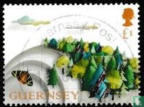 Forest and butterfly