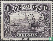 Schelde en kathedraal in Antwerpen