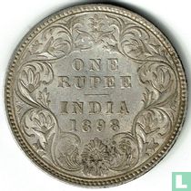Brits-Indië 1 rupee 1898 (Bombay)