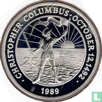 Bahama's 25 dollar 1989 (PROOF) "Christoffel Columbus ontdekt Amerika op 12 oktober 1492"
