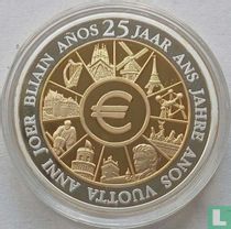 Nederland 2024 25 jaar invoering van de euro (verguld zilver)