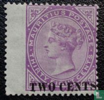Koningin Victoria met Opdruk