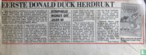 Eerste Donald Duck herdrukt