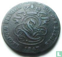 Belgique 2 centimes 1847 acheter