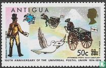 100 Jaar UPU - Nieuwe waarde-opdruk