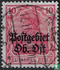 Germania, with overprint