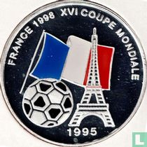 Benin 500 francs 1995 (PROOF - type 2) "1998 Football World Cup in France"