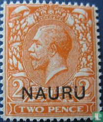 George V with overprint