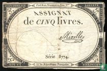 Frankreich 5 Livres L'an 2 (1793)