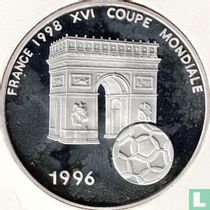 Benin 1000 francs 1996 (PROOF - type 2) "1998 Football World Cup in France"