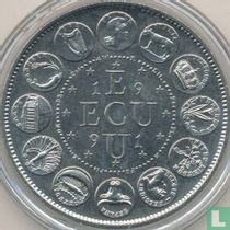 Frankrijk 1 ECU 1991 Europa (koper-nikkel)