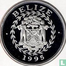 Belize 5 dollars 1995 (PROOF) "Queen Elizabeth the Queen Mother"
