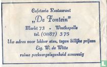 Cafetaria Restaurant "De Fontein"