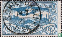 Coal mine and dove of peace