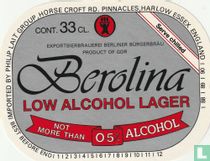 Berolina low alcohol lager