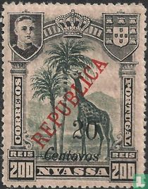 Surcharge rouge RÉPUBLICA