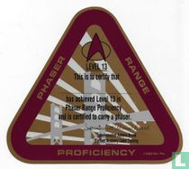 Star Trek Phaser Range Level 13 Proficiency Certificate Sticker