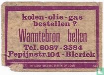 Kolen-olie-gas bestellen? Warmtebron bellen.