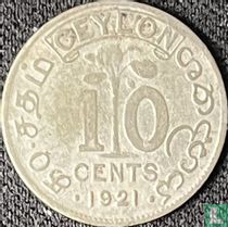 Ceylan 10 cents 1921