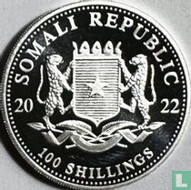 Somalia 100 Shilling 2022 (ungefärbte) "Leopard"
