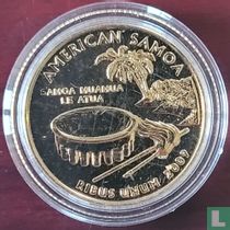 Verenigde Staten ¼ dollar 2009 (D - verguld) "American Samoa"