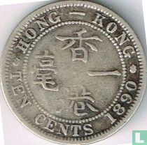 Hongkong 10 Cent 1890 (H)
