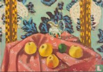 Nature morte avec pommes sur unenappe rose, 1924