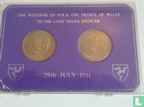 Isle of Man combination set 1981 "Royal Wedding of Prince Charles and Lady Diana"