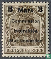 Germania with overprint