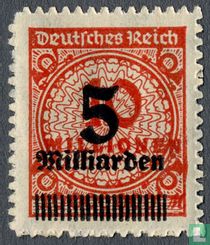 Basket cover with overprint new denomination