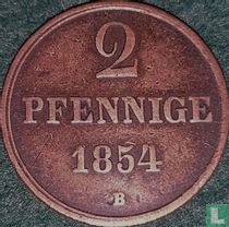Hanovre 2 pfennige 1854