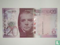 Écosse 20 livres 2007