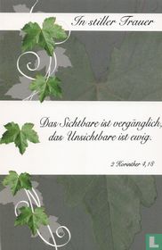 In stiller Trauer