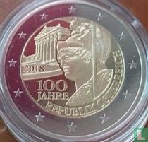 Austria 2 euro 2018 (PROOF) "100 years of the Austrian Republic"