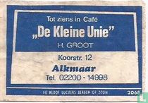 Tot ziens in "De Kleine Unie"