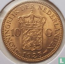 Nederland 10 gulden 1925 (type 2)