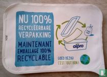 Alpro emballage 100% recyclable.
