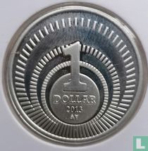 BES islands 1 dollar 2013 (PROOF) "Abdication of Queen Beatrix and accession of Willem-Alexander to the throne"