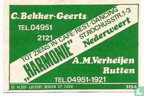 Tot ziens in Café - Rest. Dancing "Harmonie"